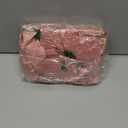 Crowye 36 Pcs 3 Size Christmas Glitter Poinsettia Faux Flowers Christmas Tree Flowers Artificial Poinsettia Ornaments for Xmas New Year Home Outdoor Decoration, 4", 6" and 9" (Rose Gold)