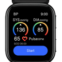 YHE 24/7 Blood Pressure Smartwatch BP Doctor Fit