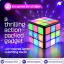 Rechargeable Game Activity Cube - Toys for Boys and Girls - 9 Fun Brain & Memory Games - Birthday Gifts for Age 6, 7, 8, 9, 10, 11, 12 Year Old Kids Teens - Best Boy Toy Gift Ideas