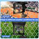 Game Changer Mounting Kit, Cell Phone Fence Mount with Shade and Power Bank Holder, Gamechanger Streaming Kit, Fence Phone Holder for iPhone Gopro Camera Mevo Start Recording Baseball Tennis Football