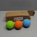 Havit Indestructible Squeaky Dog Balls for Aggressive Chewers, Interactive Dog Toys to Keep Them Busy, Rubber Dog Chew Toy for Large Medium Breeds, Outdoor Waterproof (3 Colors)