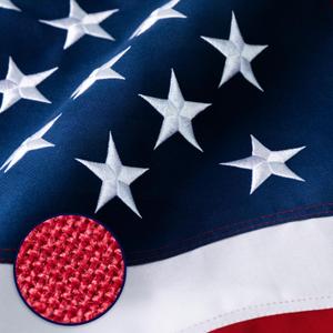 American Flag 8x12 ft Deluxe Super Tough Series, Heavy Duty Spun Polyester, 4 Brass Grommets, All Weather Extra Large US Flag USA High Wind with Embroidered Stars, Giant Big Flags Outdoor Outside