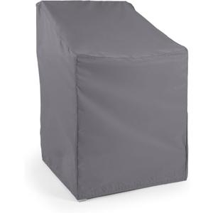 Covermates Outdoor Chair Cover - Water Resistant Polyester, Drawcord Hem, Mesh Vents, Seating and Chair Covers, 22W x 22D x 36H, Charcoal