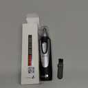 Ear and Nose Hair Trimmer Clipper - 2026 Professional Painless Eyebrow & Facial Hair Trimmer for Men Women,Battery-Operated Trimmer with IPX7 Waterproof,Dual Edge Blades for Easy Cleansing Black