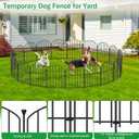 30 Pack Decorative Garden Fence Panels, 17in(H) x 31.5ft(L), Rustproof Metal No Dig Fence, Animal Barrier for Dogs & Rabbits, Anti Digging Fencing for Flower Bed Edging, Yard, Patio & Outdoor
