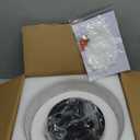 Semi Flush Mount Ceiling Light, 12 Inch Large Black Ceiling Light Fixture, 3-Light Globe Glass Industrial Kitchen Lighting Fixtures for Bathroom, Hallway, Dining Room (Bulb Not Included)