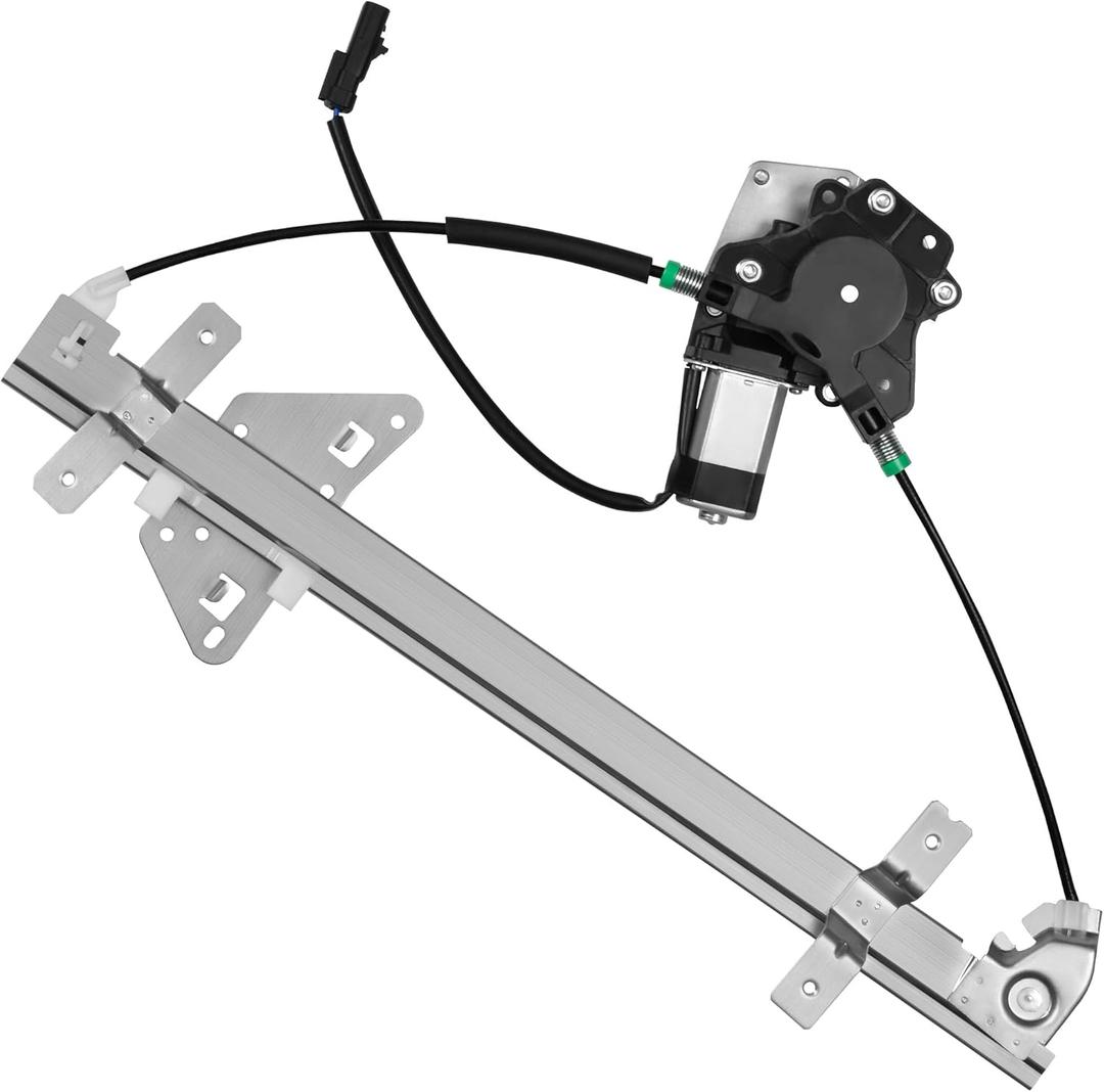 Rear Passenger Side Power Window Regulator with Motor (2 Pins) Fit for 2000-2004 Dodge Dakota (Crew Cab Only Cable Operated), 1998-2003 Durango, 741-599