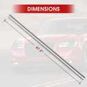 Richeer 3 Inch O.D. T304 Stainless Steel Straight Exhaust Pipe,47.3" Long