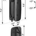 MonTEK Swivel Bike Wall Mount, Bike Hangers for Garage, Space-Saving Vertical Bike Rack, Sturdy Bike Storage Rack Holds Up to 66lbs, Easy to Install, Black