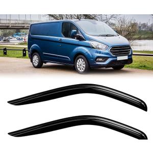 Window Rain Guards Compatible 2014-2025 Ford Transit Commercial Models Only 2PC Window Visors Vent Shade Deflector Tape On