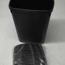 CEROELDA Slim Bathroom Trash Can, 10L/2.6 Gal Plastic Wastebasket with Press Top Lid, Pop-up Lid for Toilet, Office, Bedroom (Black, 1 Pack)
