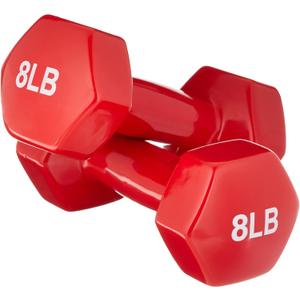 Amazon Basics Vinyl Coated Dumbbell Hand Weights