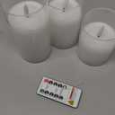 Amagic Clear Glass Flameless Candles Battery Operated with Timer, Remote Control, LED Pillar Candles, Battery Powered, Pure White Wax, Set of 3