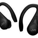 Victor HA-EC25T HA-EC25T-B Fully Wireless Earphones, Ear-hook Type, Main Unit Weight: 0.2 oz (6.9 g) (one ear), Up to 30 Hours Playback, Waterproof, Bluetooth Ver5.1 Compatible, Sports, Black