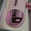 Go Brush Pro 2026 Hair Straightener Brush 300 Million Negative Ionic Portable Hair Straightener Comb for Women with 4 Temps Fast Heating MCH Ceramic Coating Smooth Frizz Hair Light Pink