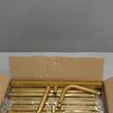 Metal Wedding Arch Backdrop Stand for Parties 6.6FT Gold Balloon Square Arch Square Frame Kit Pipe and Drape Stand Floral for Ceremony, Wedding, Baby Shower, Birthday Party, Flower Wall Decoration