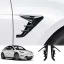 YJMOTOR for 2024 Tesla Model Y HW4.0 Side Camera Protection Cover Decoration Accessories Turn Signal Cover Fit for Model Y with HW4.0(Glossy Carbon Fiber Pattern)