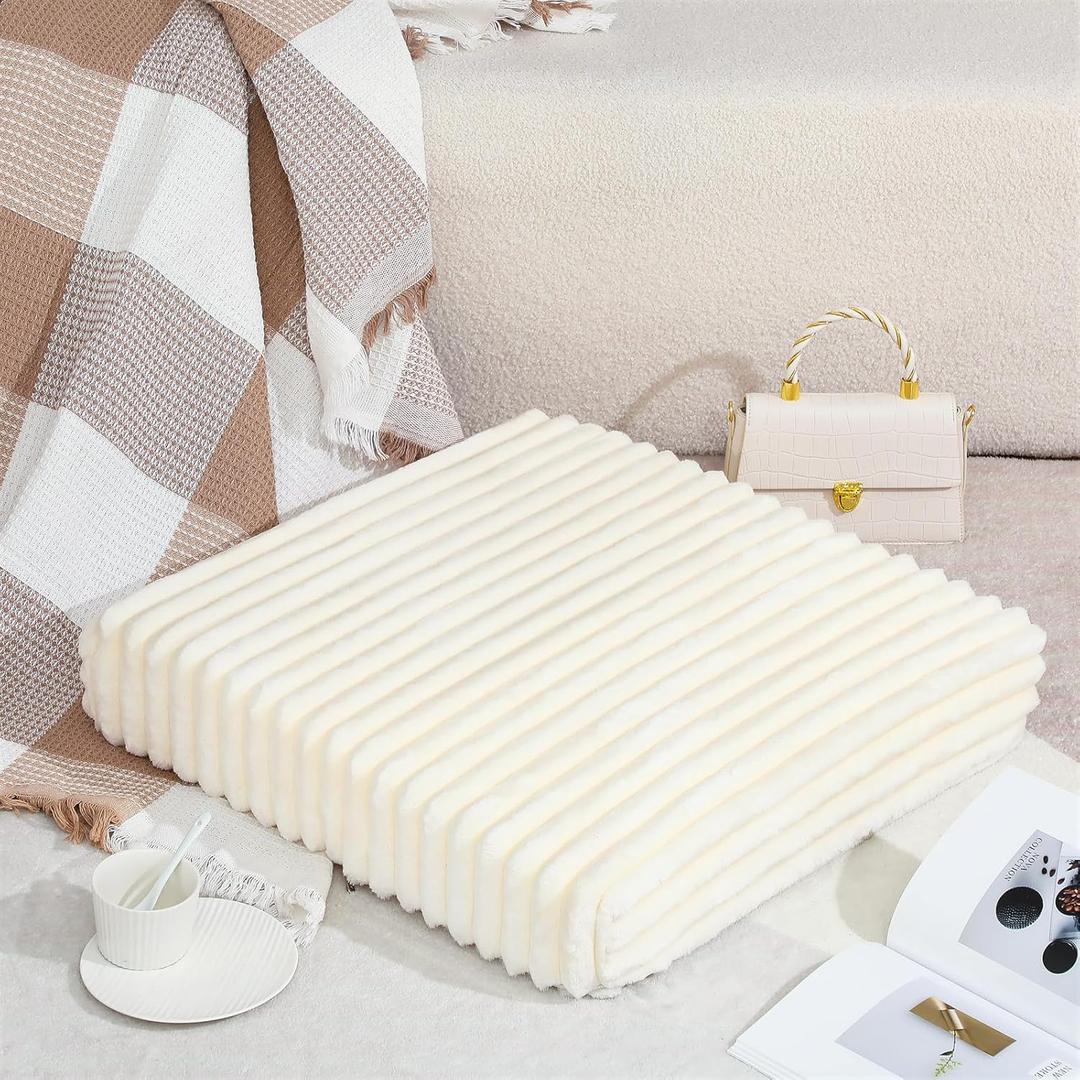 Marsui 22 Inches Meditation Floor Pillow for Adult Square Large Floor Pillows Cushions Thick Corduroy Floor Pillows for Sitting Memory Foam Seat Cushions for Yoga, Living Room, Sofa, Tatami, Outdoor