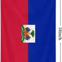 Haiti Garden Flag 12x18 Inch Double-Sided Vivid Color Haiti Flag Indoor and Outdoor Decor for Yards, Lawns, Streets, Parade, Celebration Activities