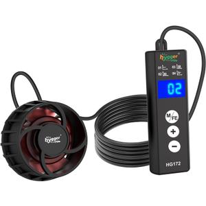 hygger Lite Wave Maker for 10-50 Gallons Aquarium Adjustable Circulation Pump with Magnetic Base Fish Tank DC Powerhead for Coral Reef and Freshwater Up to 792 GPH
