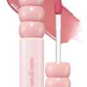 COLORGRAM Fruity Glass Tint 14 Sulky Lychee, Long-Lasting Glossy Lip Tint, Korean Beauty Lip Gloss Tint, Geek Nude Series