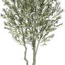 Nafresh Tall Faux Olive Tree，10ft（120in） Realistic Potted Silk Artificial Olive Tree， Fake Olive Trees Indoor with Green Leaves and Big Fruits for Home Office Living Room Stairs Patio Decor.