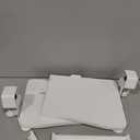 ETHU Keyboard Tray Under Desk, 19.7' X 11.81" Small Size Keyboard Drawer with C Clamp-on Mount Easy to Install, Computer Keyboard Stand Slide Pull Out, Ergonomic Keyboard Tray for Home, Office (White)