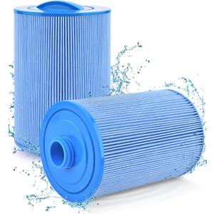 PACETAP Spa Filter Replacement for Pleatco PWW50P3, Unicel 6CH-940, Filbur FC-0359, Waterways 817-0050, 2 Pack 1 1/2" Coarse Thread Spa Hot Tub Filter for Waterway Vita Aber, Viking (Premium Blue)