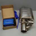 3 Inch Valved Muffler Exhaust Cutout with Muffler Cat Back Exhaust System Kit
