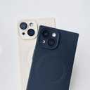 Designed for iPhone 15 Case Silicone Compatible with Magsafe, Camera Lens Protector, Military Grade Shockproof Protective, Rectangle Magnetic Phone Case for iPhone 15 Black