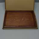 PATIKIL Wood Serving Tray 30x20cm/12x8 Inch Outer Base, Rectangular Decorative Platter for Home Decor Kitchen Table Candle Holder, Brown