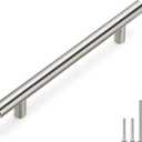 Homdiy 20 Pack Brushed Nickel Cabinet Pulls Cabinet Hardware Cabinet Handles Stainless Steel Drawer Pulls 201SN Kitchen Cabinet Handles Cupboard Handles 4-1/2in Hole Centers