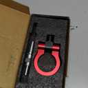 Red Aluminum Alloy Front Bumper Towing Eye Tow Hook for Car Auto Tow Hook Kit