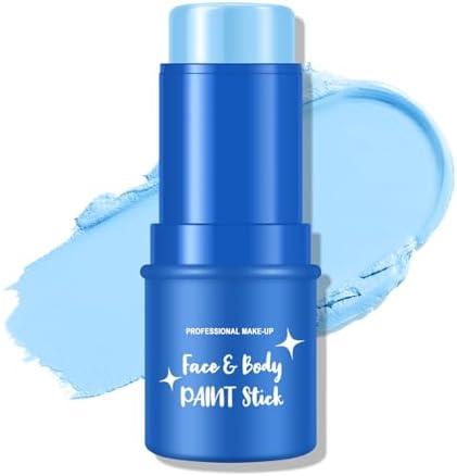 KYDA Blue Face Paint - Light Blue Body Paint Stick for Halloween, Corpse Bride Avatar Sally Cosplay SFX Makeup 2 Pcs