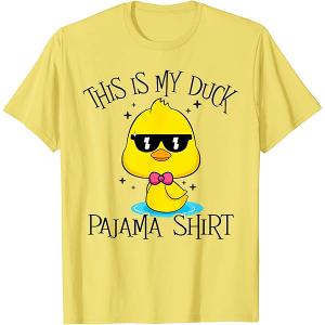 This is My Duck Pajama Fun Duck Halloween Costume Girl Women TShirt, S