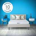 COOL GEL Memory Foam 8-Inch Mattress, CertiPUR-US Certified, Mattress in a Box, Queen, White (Short Queen)