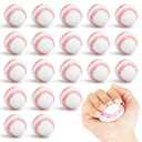 Hxezoc 18 Pieces Mini Baseball Stress Balls Baseball Party Favors Foam Sports Balls Small Squeeze Anxiety Bulk Toy Ball for Kids Birthday Party, School Reward Carnival Party Supplies