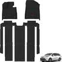 3W Floor Mats for 2021-2026 Toyota Sienna XLE/XSE/Limited 7 Seat