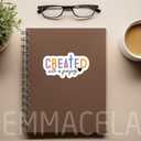 4 x (3PCS) Christian Stickers - Created with a Purpose, Faith Based Bible Verse - Waterproof Vinyl Decals for Laptops, Tumbler, Water Bottles, Scrapbooks  3" x 1.7"