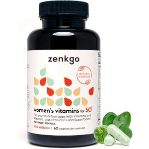 Multivitamin for Women 50 Plus, PMS Relief, Skin, Hair & Nails, Supports Joint & Bone, Heart Health, Eye Health, Turmeric, Coq10, Ginkgo, Lutein, Black Cohosh, Vitamins B6, B12, D3, K2 (60Ct)
