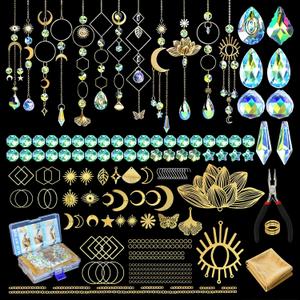 Beanewone DIY Suncatchers, 300pcs Sun Catchers Making Supplies Kit Art and Crafts for Indoor Window Home Wedding Garden Christmas Decor