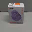 MEETION Ergonomic Mouse, Wireless Vertical Mouse RGB Backlit Rechargeable Mice for Bluetooth(5.2 + 3.0) & USB-A with USB-C Adapter 4 Adjustable DPI Compatible Mac/Windows/Android/PC/Tablet/iPad Purple