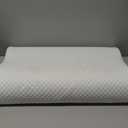 Memory Foam Bed Pillow for Sleeping, Ergonomic Cervical Contour Neck Support Orthopedic Pillow for Side Back Stomach Sleeper, Neck and Shoulder Pain (Blue)