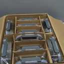 VERONES 10 Pack 22 OZ Glass Meal Prep Containers, Airtight Glass Lunch Containers Set, Glass Food Storage Containers with Lids,Exclusive of BPA, for Microwave, Oven, Freezer & Dishwasher Friendly,Grey