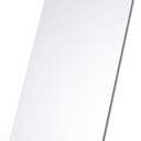 NEZZOE 12"x7" Frameless Flat Makeup Mirror, Free Standing Vanity Mirror for Bathroom Countertop, Desk or Jewelry Display, Perfect for Makeup & Shaving