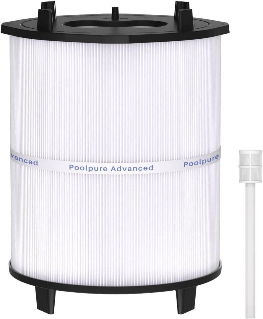 POOLPURE 27002-0100s Pool Filter Cartridge, Compatible with Sta-Rite System 2, Pentair PLM100 D.E. Filter, 100 sq.ft D.E. Filter