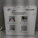 STICKGOO PVC Ceiling Tiles, 2'x2' Glue Up Ceiling Panel White to Prevent Breakage Cover 48 Sq. Ft, Pack of 12 Tiles, 24"x24"
