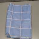 Romanstile Rectangle Plastic Tablecloth, 100% Waterproof Oil-Proof Checkered PVC Table Cloth, Heavy Duty Vinyl Table Cover for Dining, Camping, Picnic, Outdoor - 54 x 120 Inch, Light Blue