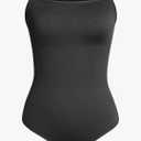 SUUKSESS Women's Short Sleeve Leotard for Ballet Dance Costumes Scoop Neck Sleeveless Double Lined Bodysuit, XS