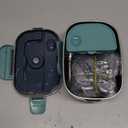 Electric Lunch Box Food Heater, 80W Portable Warmer for Car Truck Work with 304 Stainless Steel Container, 12V/24V/110V Green Heated Lunch Box Suitable for Ideal Driver/Work/Gift